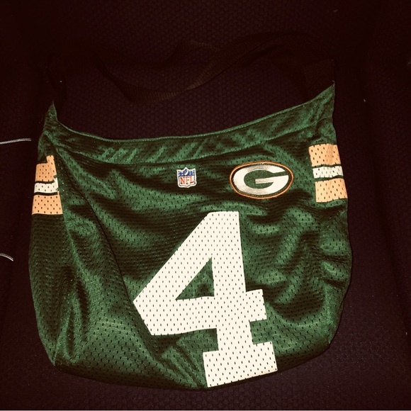 NFL Pro•FAN•its BRETT FAVRE GREEN BAY PACKERS JERSEY SHOULDER BAG - Picture 3 of 6